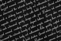 Ettolny Fullkit | Tattoo Script Font