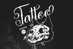 Ettolny Fullkit | Tattoo Script Font