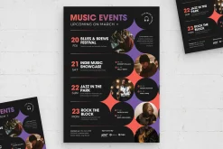 Event Schedule Flyer Template