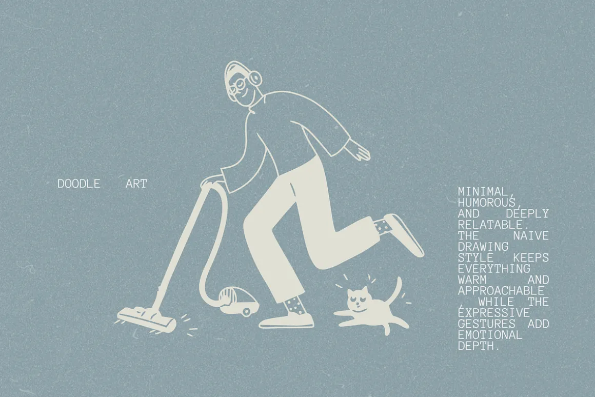 Everyday People: Hand-Drawn Line Art