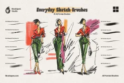 Everyday Sketch Multi App Brushes