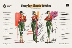 Everyday Sketch Procreate Brushes