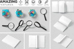 Executive Soft Cover Book Mockups