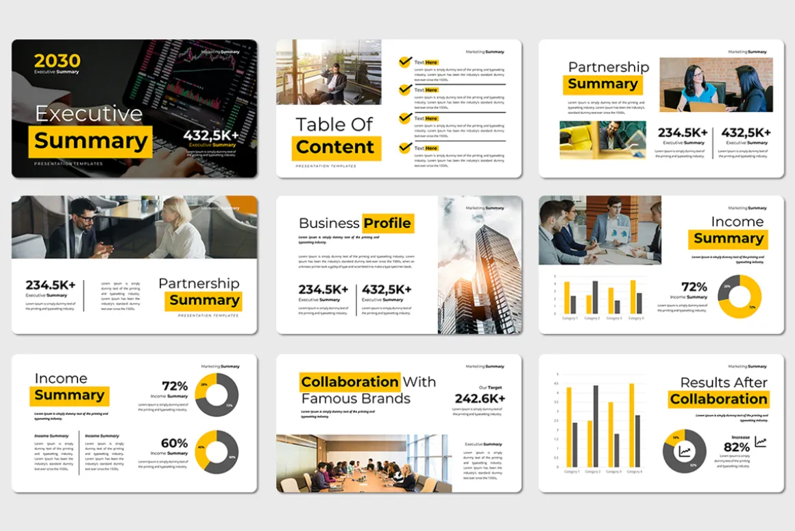 Executive Summary - Keynote Template