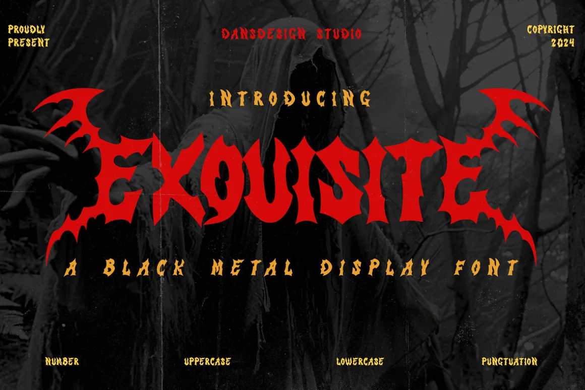 Exouisite Black Metal Display Font