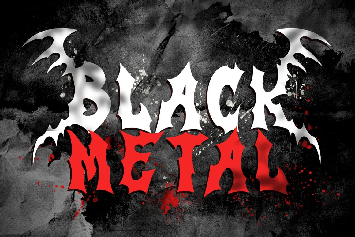 Exouisite Black Metal Display Font