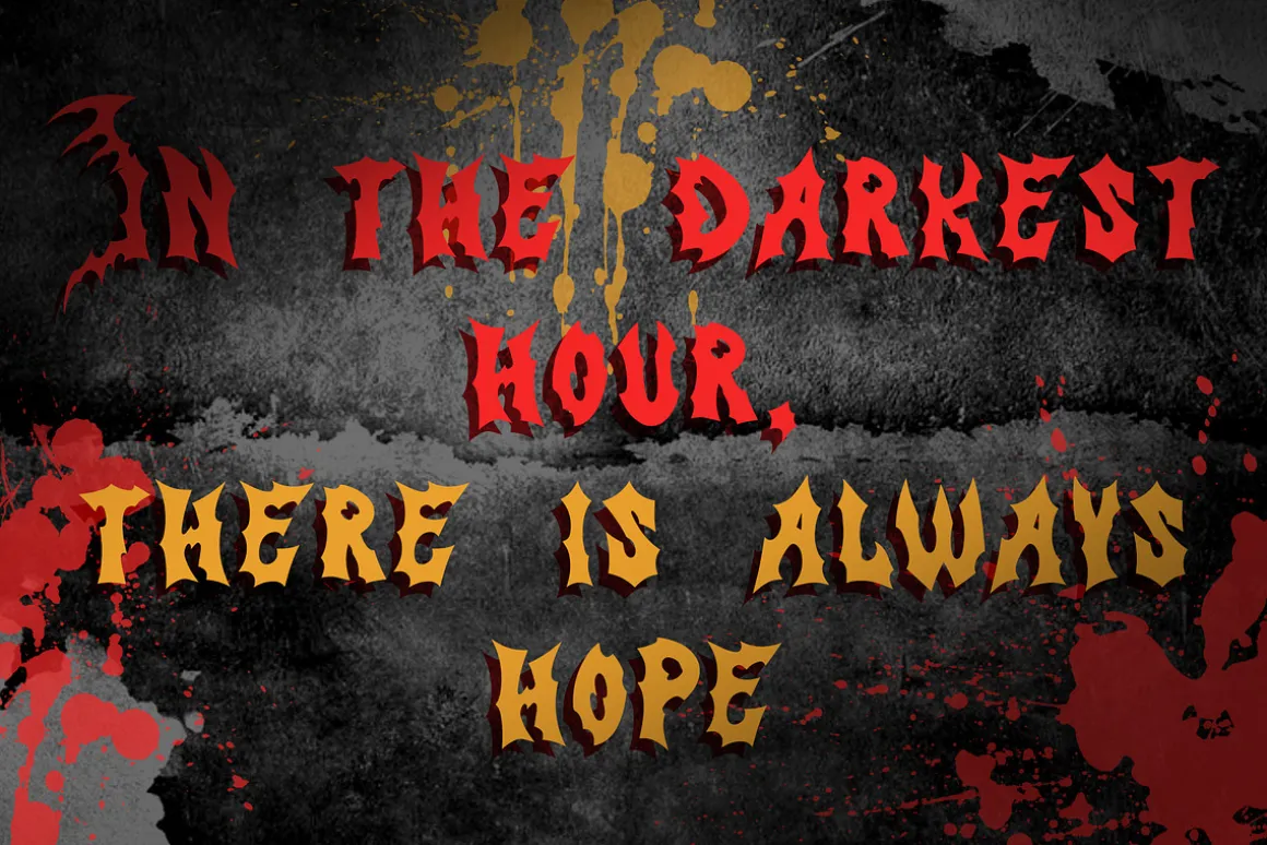 Exouisite Black Metal Display Font