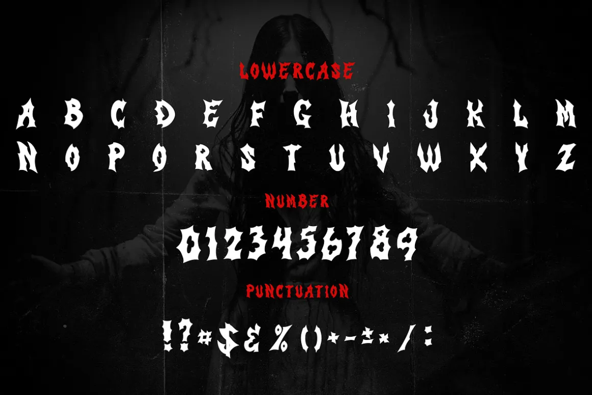 Exouisite Black Metal Display Font