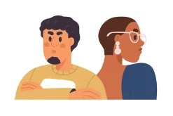 Face avatars of couples, friends set