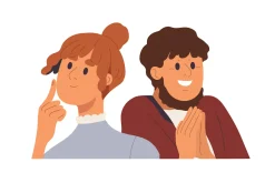 Face avatars of couples, friends set