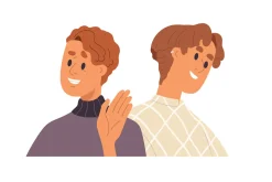 Face avatars of couples, friends set