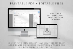 Facebook Planner Printable PDF