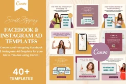 40 Facebook & Instagram Ad Templates