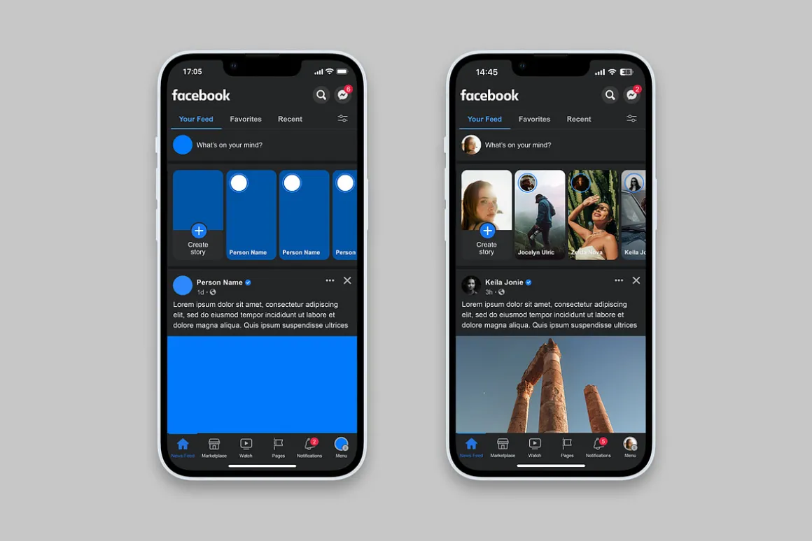 Facebook Template Mockup 2024