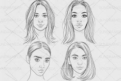 Face Stamp Brushes Procreate
