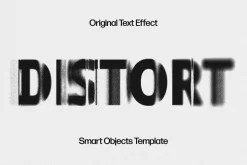 Fading Distortion Text Effect