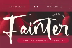 Fainter Bold Brush Font