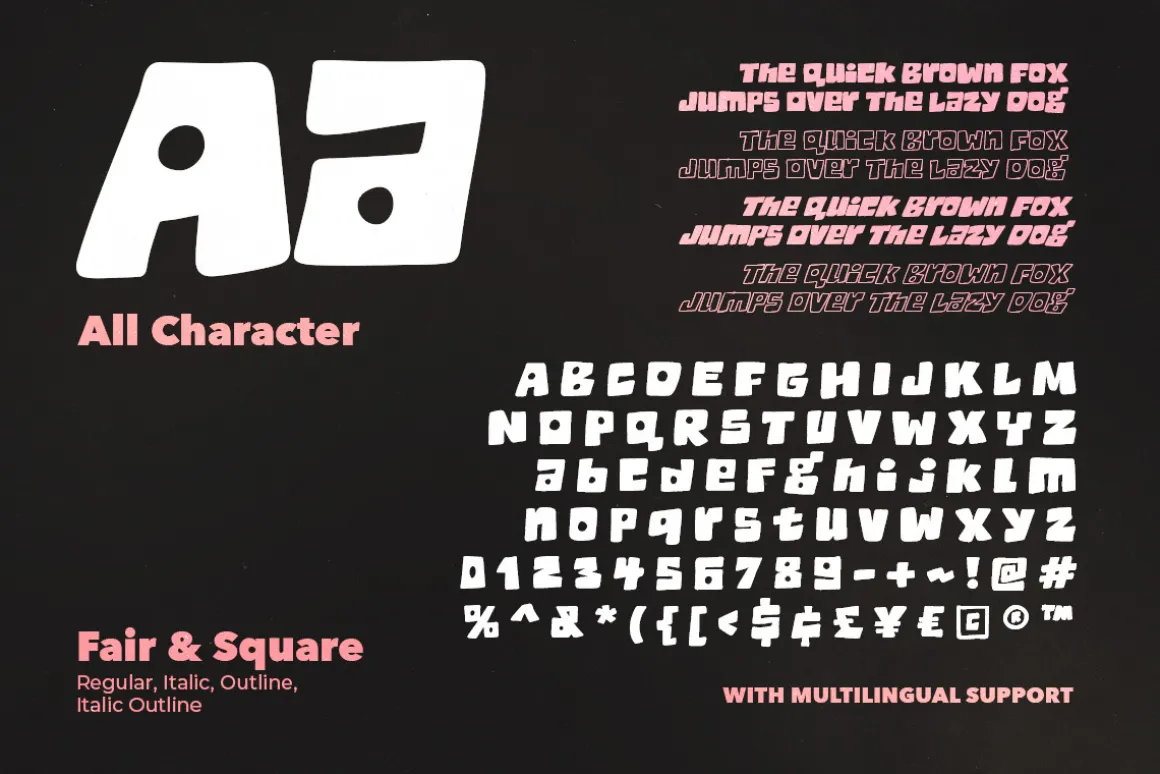 Fair Square - Chunky Bold Font