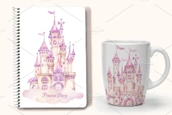 Fairytale Princess Castle Clipart