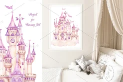 Fairytale Princess Castle Clipart