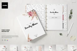 Family Book Mockup Set