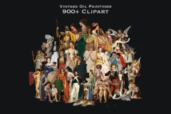900+ Famous Paintings Clipart Bundle