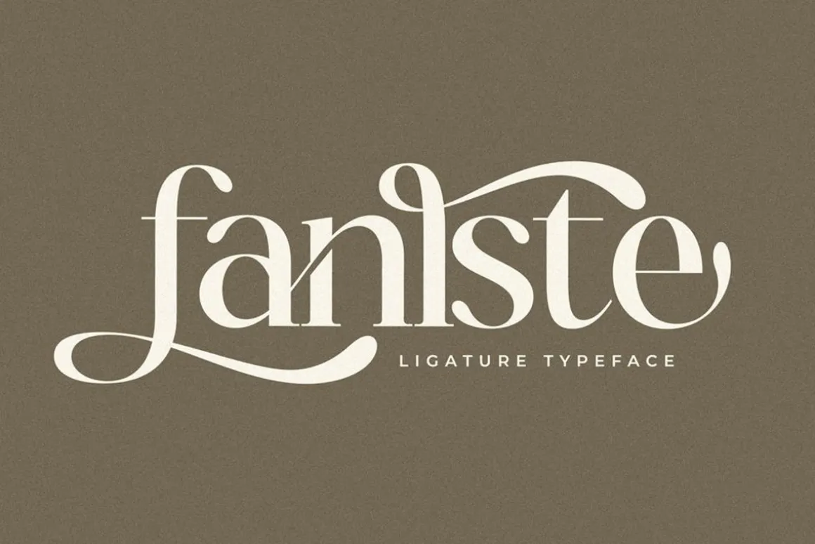 Fanlste Ligature Typeface Font