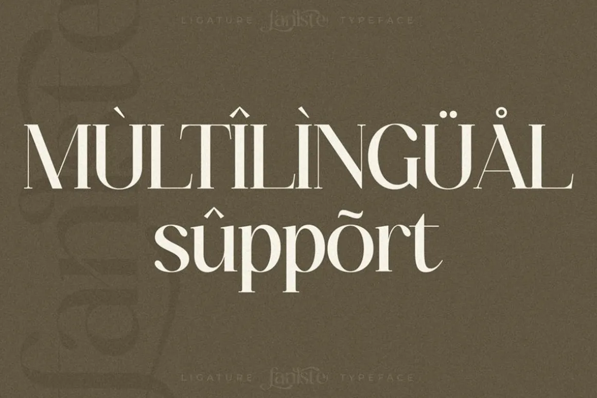 Fanlste Ligature Typeface Font