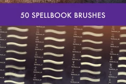 Fantasy Spell Book Brush Set