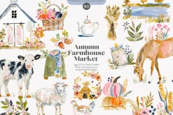 farm animals cozy farmhouse set