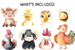 Farm Animals Clipart Bundle