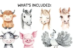 Farm Animals Clipart Bundle