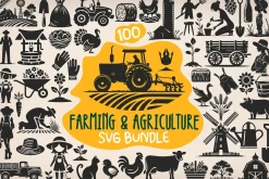 100 Farming and Agriculture SVG File