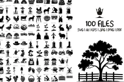 100 Farming and Agriculture SVG File