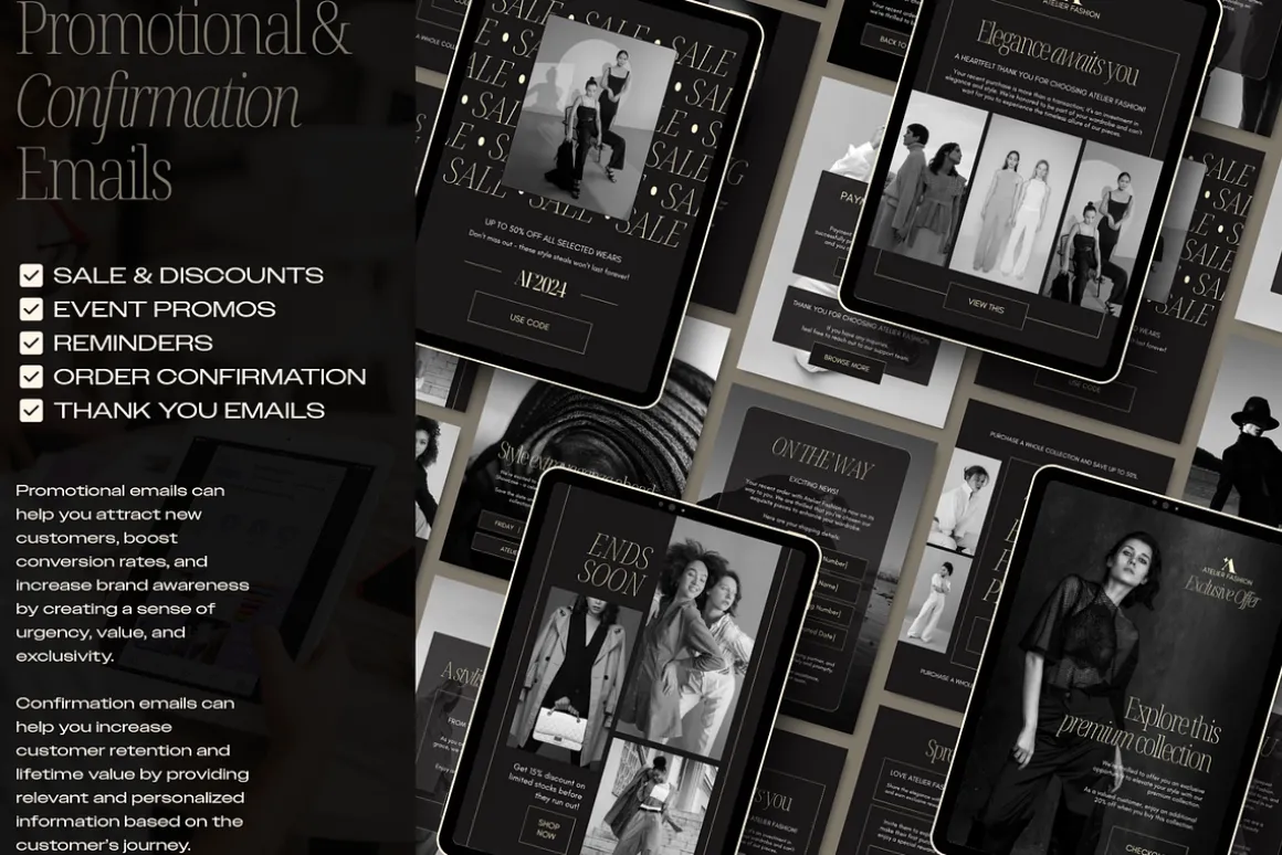 Fashion Emails | 50 Canva Templates