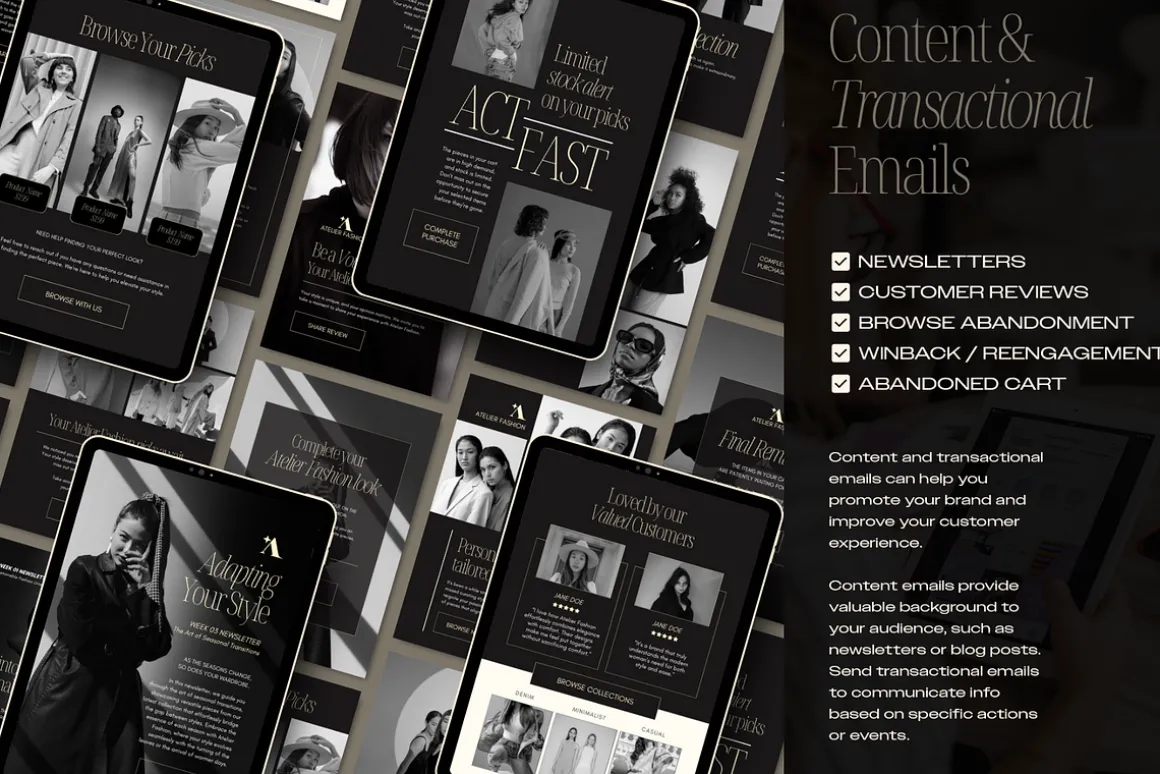 Fashion Emails | 50 Canva Templates