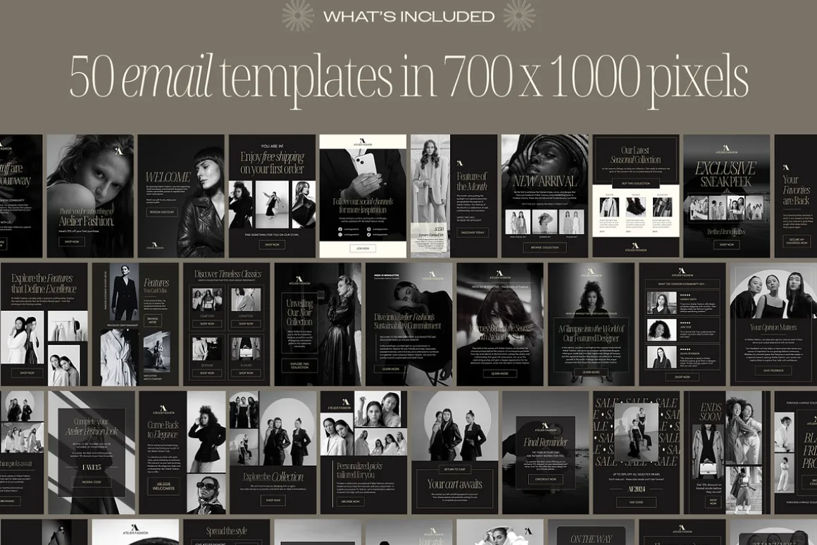 Fashion Emails | 50 Canva Templates