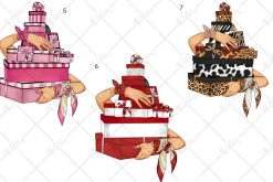 Fashion Planner Girls Clipart set