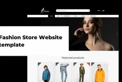 Fashion Store Website template