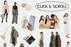 Fashion. Texture and line elements