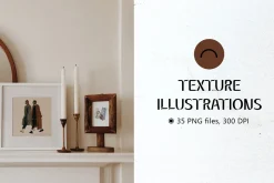 Fashion. Texture and line elements