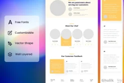 Fast Food Wireframe Website Vol. 05