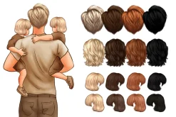 Father and Child Clipart