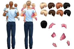 Father and Child Clipart