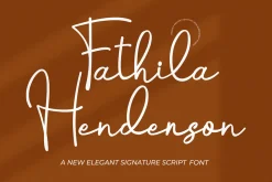 Fathila Hendedson || Script Font