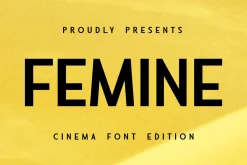 Femine Special Cinema Font