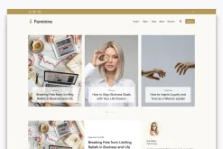 Feminine Blog & Shop WordPress Theme