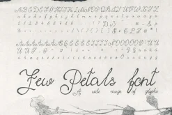 Few Petals. Dreamy Script Typeface