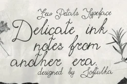 Few Petals. Dreamy Script Typeface