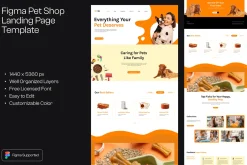 Figma Pet Shop Landing Page